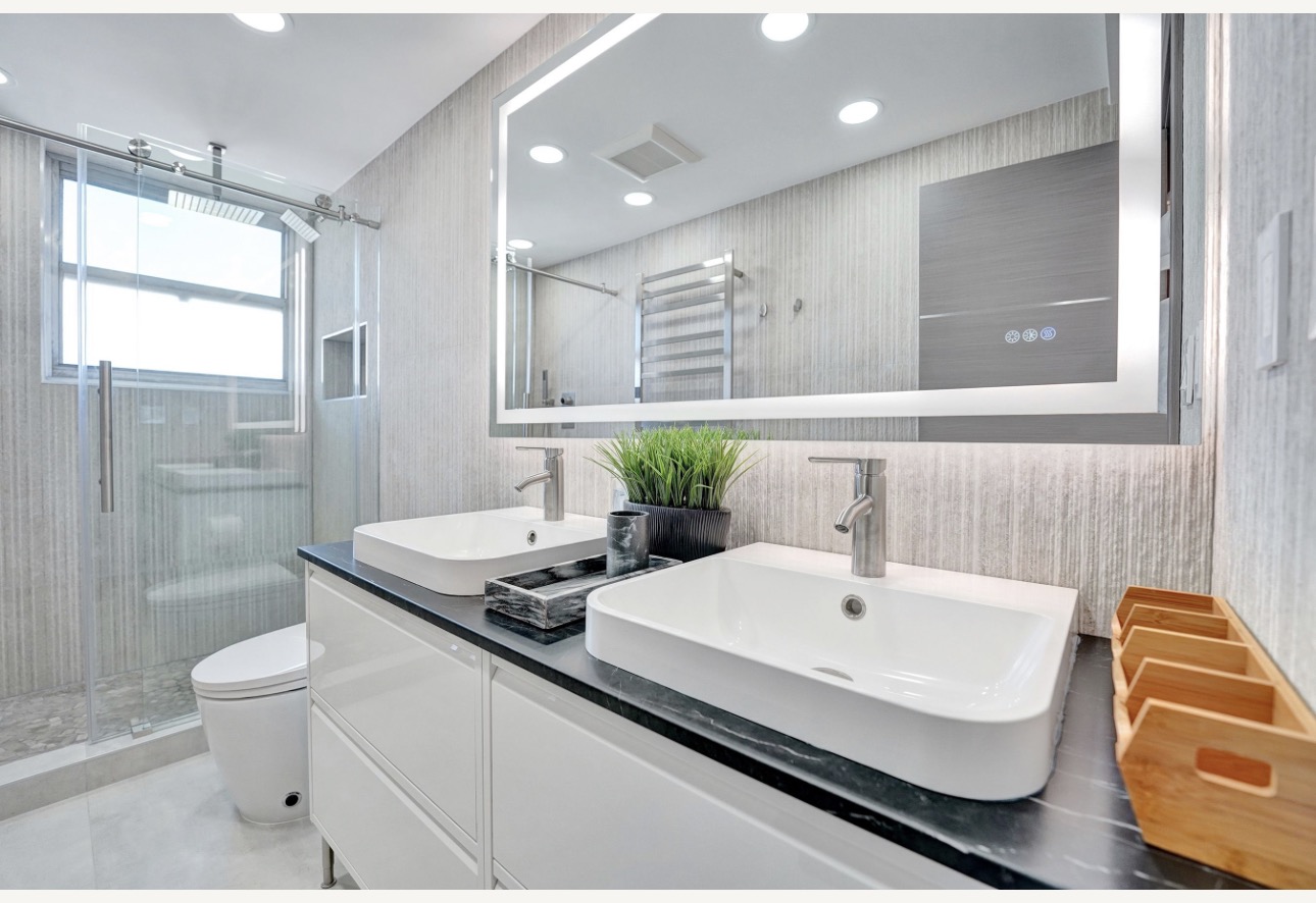 Finished bathroom detail